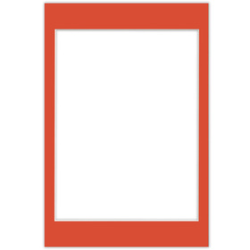 Passe partout 20x30 (18x24) CZERWONY -LIGHT RED - LUCA Q5702