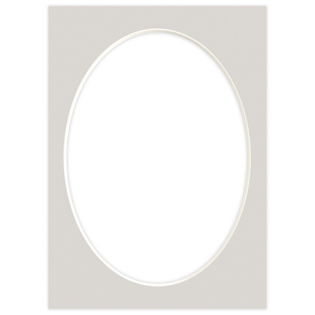 Passe partout 15x21 (13x18) OWAL SZARY FOG LUCA Q5303