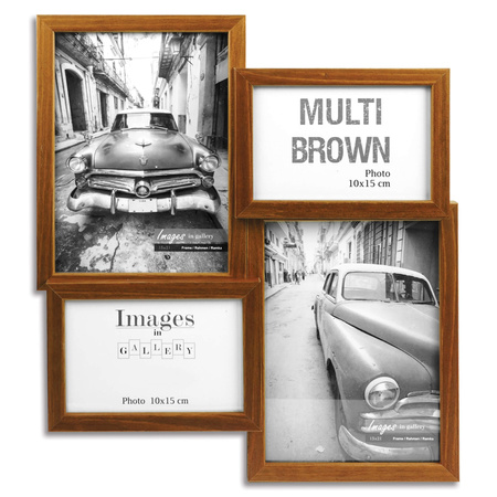 Multirama MULTI BROWN 44 ramka na 4 zdjęcia