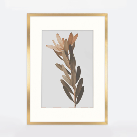 Ramka złota HEN PASS Z z passe-partout – rozmiar 60x80 cm (okienko 40x60 cm)