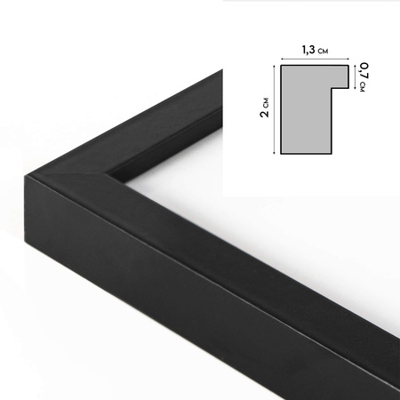 Ramka czarna FDM 2 40x60 cm
