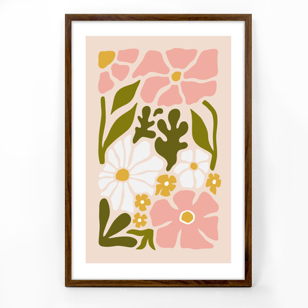 Ramka brązowa HEN 4 40x60 cm