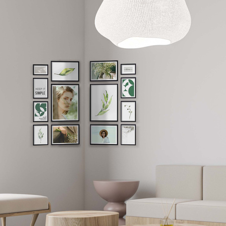 Zestaw czarnych ramek na 14 zdjęć PINIA 2 GF0041