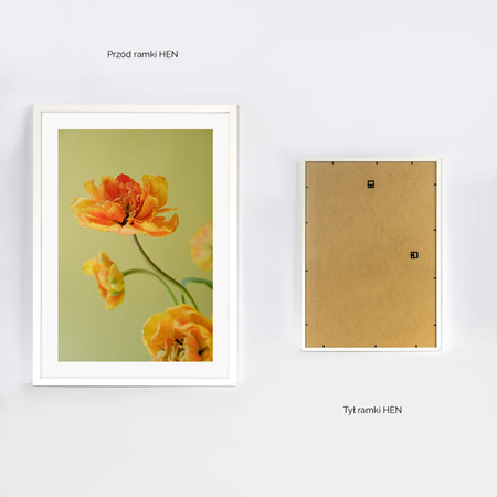 Ramka biała HEN 1 50x70 cm