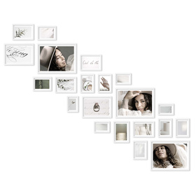 Zestaw białych ramek na 21 zdjęć PINIA 1 GF0035 L