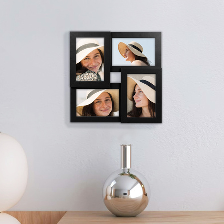 Multirama MULTI HEN CZARNA ramka na 4 zdjęcia