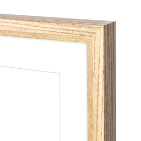 Foto Galeria 40x40 cm - ramka z passe partout na 4 zdjęcia 13x18 cm kolor dębowy