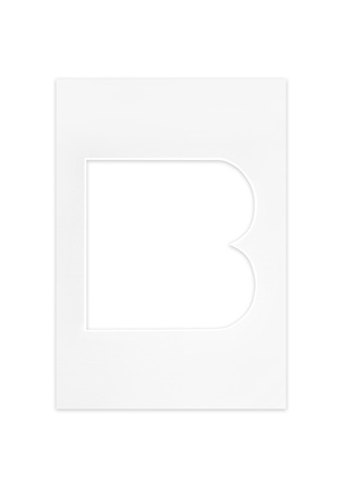 Passe Partout okienko w kształcie LITERKI "B"