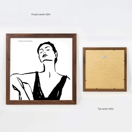 Ramka brązowa HEN 4 30x30 cm