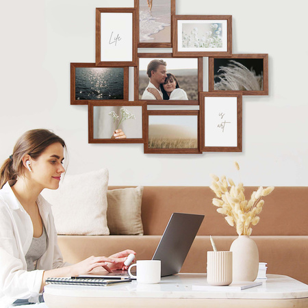Multirama MULTI BROWN 91 ramka na 9 zdjęć
