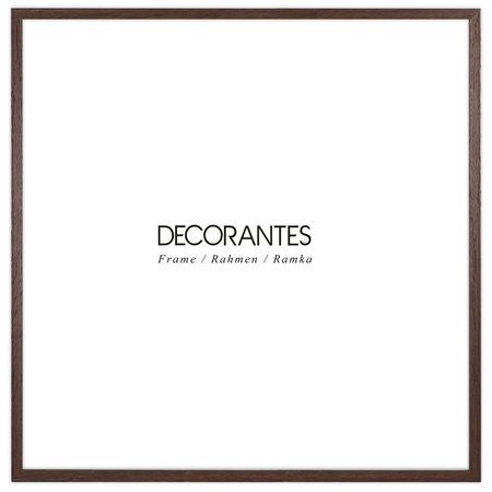 Ramka na zdjęcia 40x40 cm w brązowym kolorze FDM 6 kwadratowa 