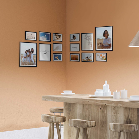 Zestaw czarnych ramek na 14 zdjęć PINIA 2 GF0042