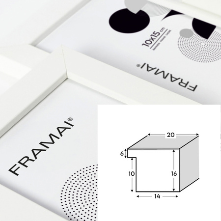 Multirama na 7 zdjęć MULTI HEN 1 ramka na zdjęcia - biała