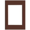 Passe partout 21x30 (15x21) BRĄZOWE CHOCOLATE - LUCA Q5603