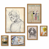 Zestaw brązowych ramek na 6 zdjęć HIT 33 GF0010