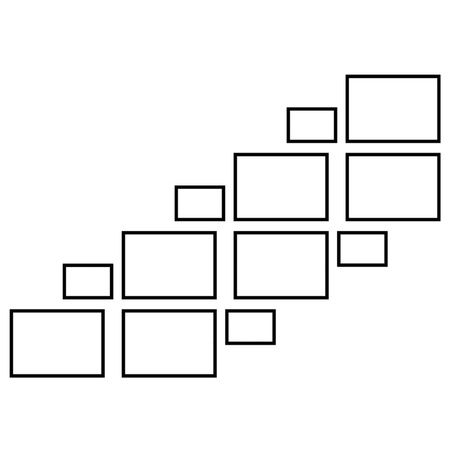 Zestaw brązowych ramek na 12 zdjęć PINIA 3 GF0032 R