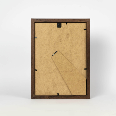 Ramka brązowa HEN PASS 4 z passe-partout – rozmiar 21x29,7 cm (okienko 15x21 cm)