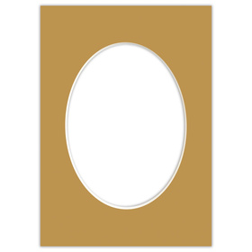 Passe partout  21x30 (15x21) OWAL BRĄZOWE CARMEL - LUCA Q5601