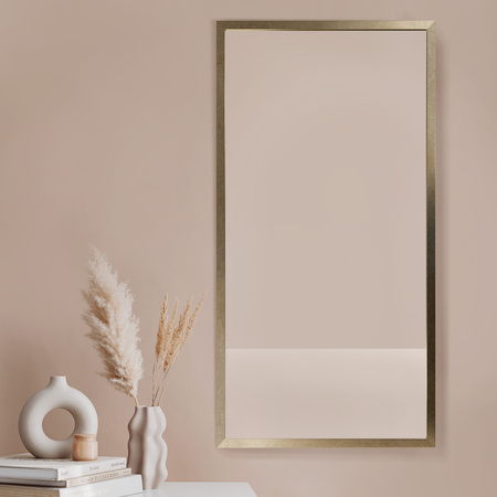 Lustro w brązowej ramie wiszące LUCA LU-1620