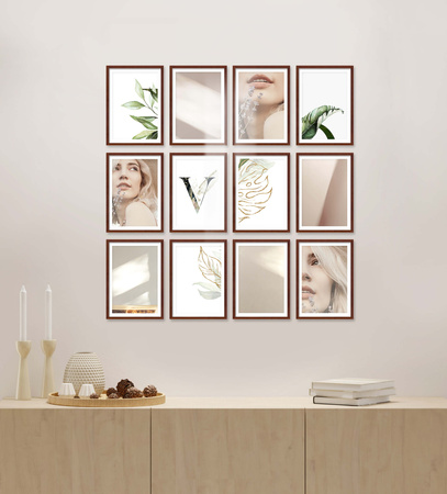 Zestaw brązowych ramek na 12 zdjęć PINIA 3 GF0021