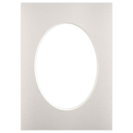 Passe partout 21x30 (15x21) OWAL SREBRNE SILVER - LUCA Q5902