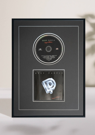 Ramka na płytę CD w kolorze czarnym. Ramka aluminiowa o rozmiarze 30x40 cm