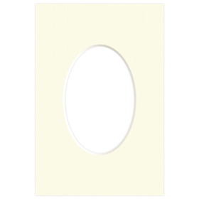 Passe partout 10x15 (6x9) OWAL BEŻOWE CREAM - LUCA Q5202
