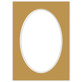 Passe partout 13x18 (10x15) OWAL BRĄZOWE CARMEL - LUCA Q5601