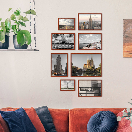 Zestaw naturalnych ramek na 8 zdjęć PRESTO 5 GF0009