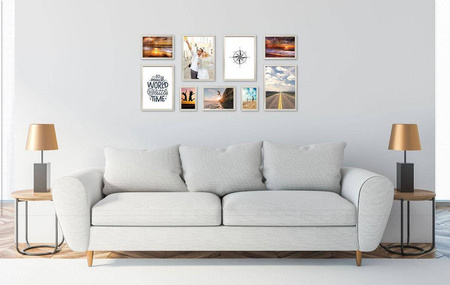 Zestaw srebrnych ramek na 9 zdjęć PRESTO S GF0004