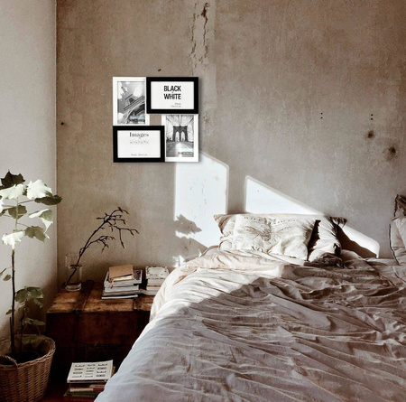 Multirama MULTI BLACK AND WHITE 41 ramka na 4 zdjęcia