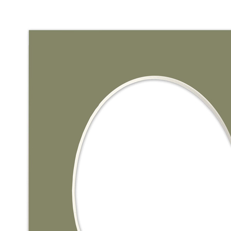 Passe partout 13x18 (10x15) OWAL ZIELONE EVERGREEN - LUCA Q5504