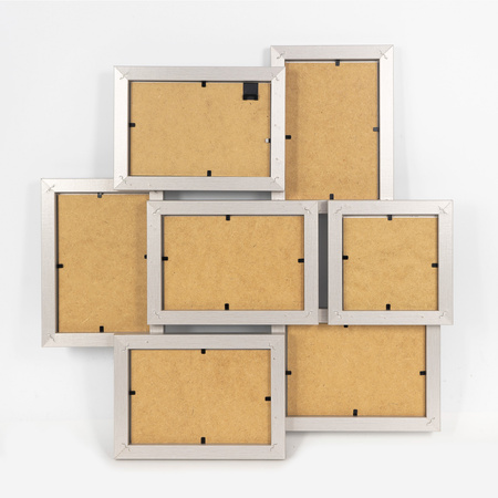 Multirama na 7 zdjęć MULTI HEN S ramka na zdjęcia - srebrna