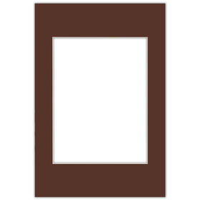 Passe partout 40x60 (30x40) BRĄZOWE CHOCOLATE - LUCA Q5603