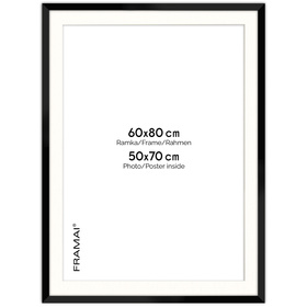Ramka HEN PASS 2 z passe-partout – rozmiar 60x80 cm (okienko 50x70 cm)