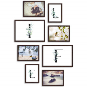 Zestaw brązowych ramek na 8 zdjęć PINIA 4 GF0007