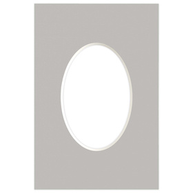 Passe partout 10x15 (6x9) OWAL SZARY - STORM - LUCA Q5305