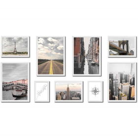 Zestaw białych ramek na 9 zdjęć PRESTO 1 GF0004