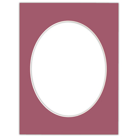 Passe partout 30x40 (24x30) owal róż wenecki - Luca Q5704