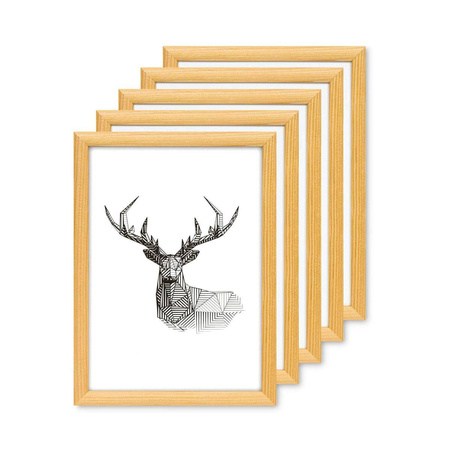 Pakiet ramek drewnianych 5 szt. HIT 0 10x15 cm