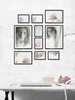 Zestaw czarnych ramek na 10 zdjęć PINIA 2 GF0011