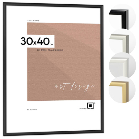Ramka aluminiowa czarna ROYALL 30x40 cm