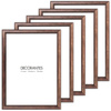 Pakiet ciemno brązowych ramek drewnianych 5 szt. DRWA 44 PAK 15x21 cm