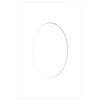Passe partout 10x15 (6x9) BIAŁY OWAL SUPER WHITE LUCA Q5101