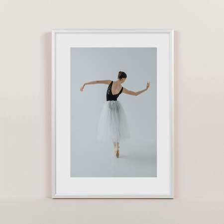 Ramka aluminiowa biała QAL 29,7X42 cm