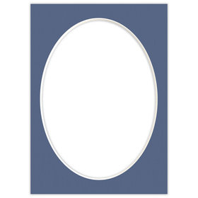 Passe partout 15x21 (13x18) OWAL NIEBIESKIE BLUE - LUCA Q5402