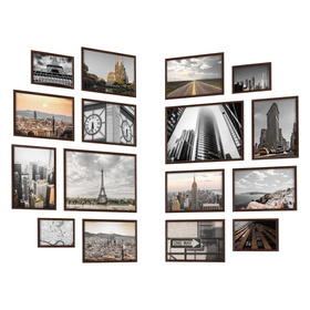 Zestaw brązowych ramek na 16 zdjęć HIT 4 CORNER GF0009