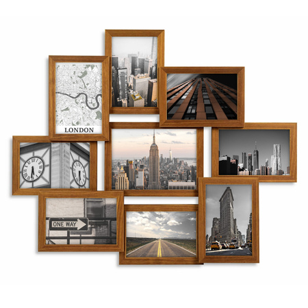 Multirama MULTI BROWN 91 ramka na 9 zdjęć