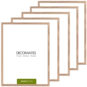 Pakiet ramek z drewna dębowego 5szt. OAK 30x40 cm
