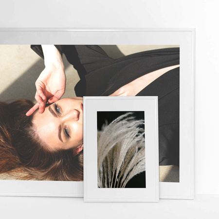 Ramka aluminiowa biała QAL 50x60 cm